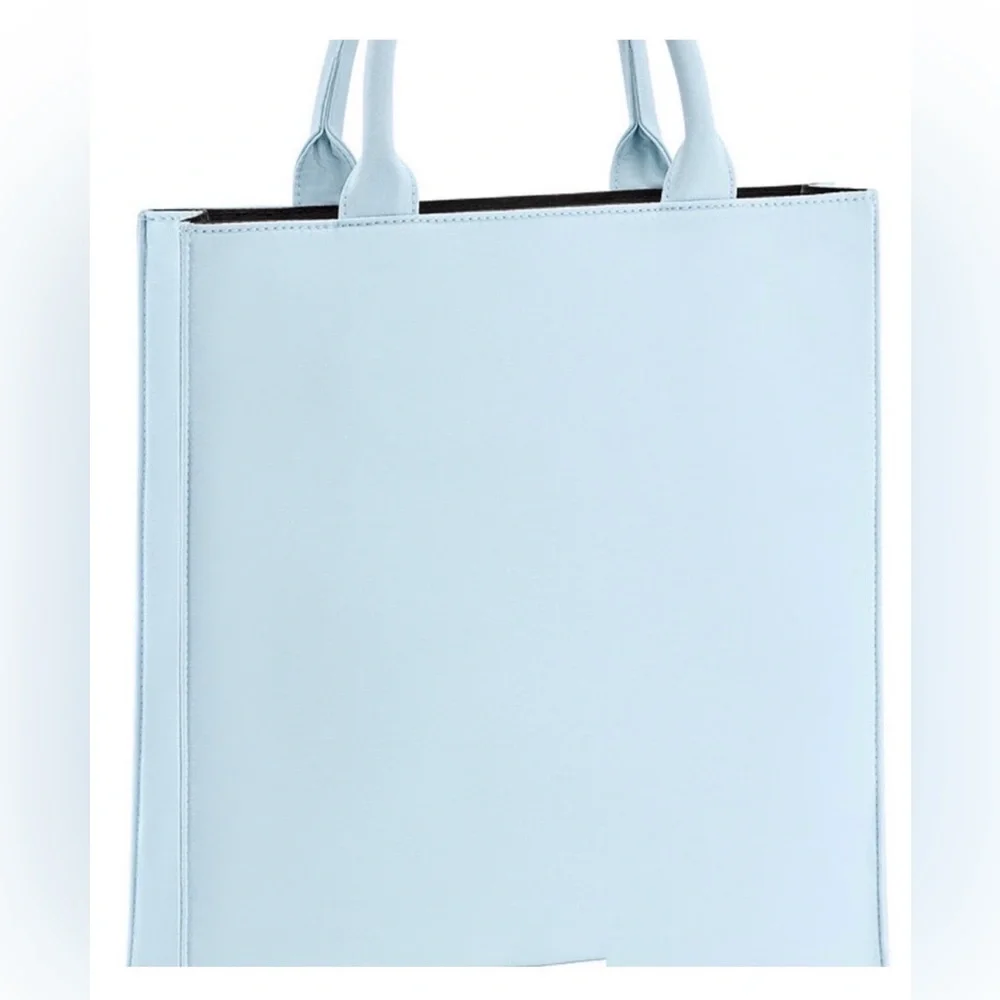 NEW Authentic Miu Miu Luxury Brand Beauty Tote Blue & Black, Large Size - Picture 4 of 10